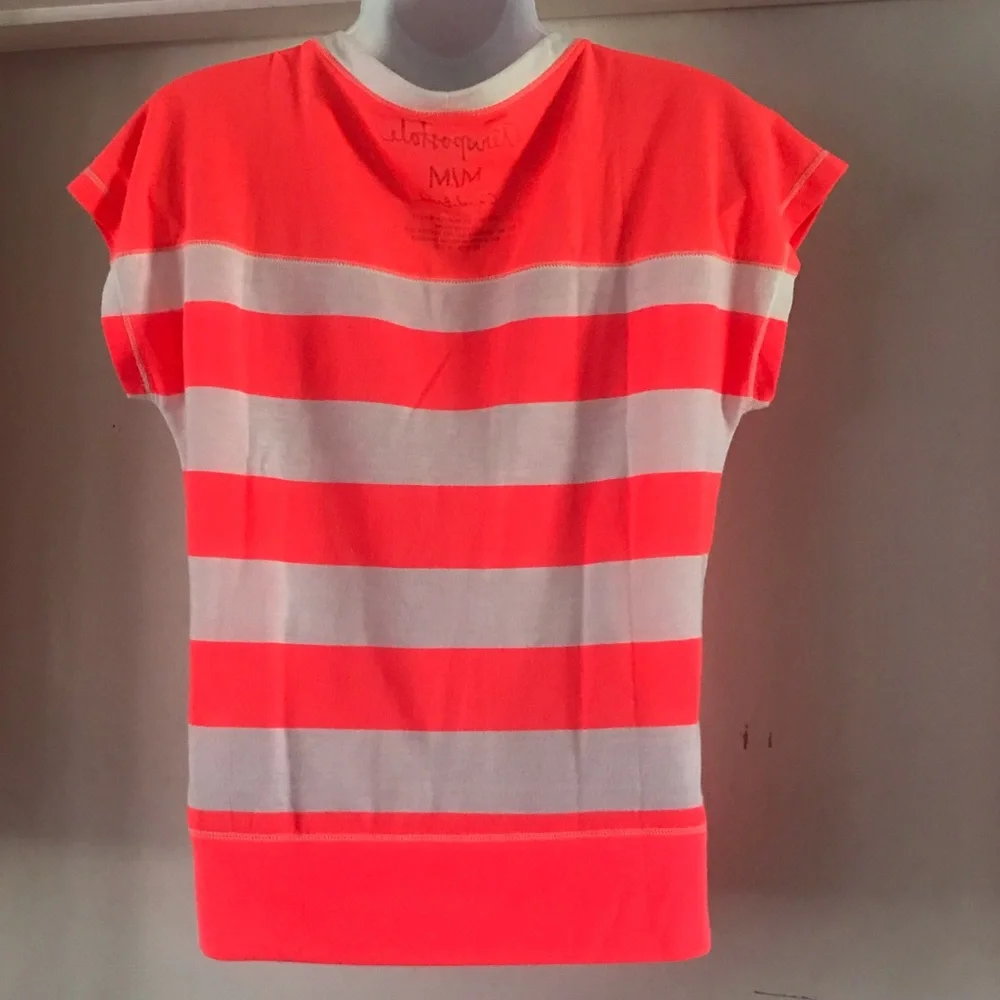 Aeropostale Neon Pink Deep V-Neck Top